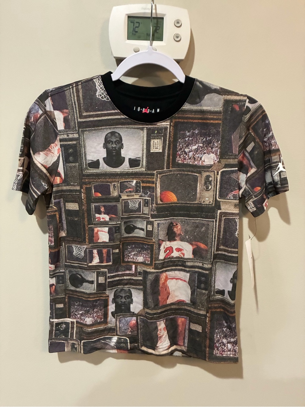 Jordan Black Multi Basketball Collage Tee